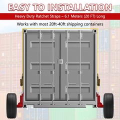 2Pack Shipping Container Wheels 6-Lug Wheels Kit.