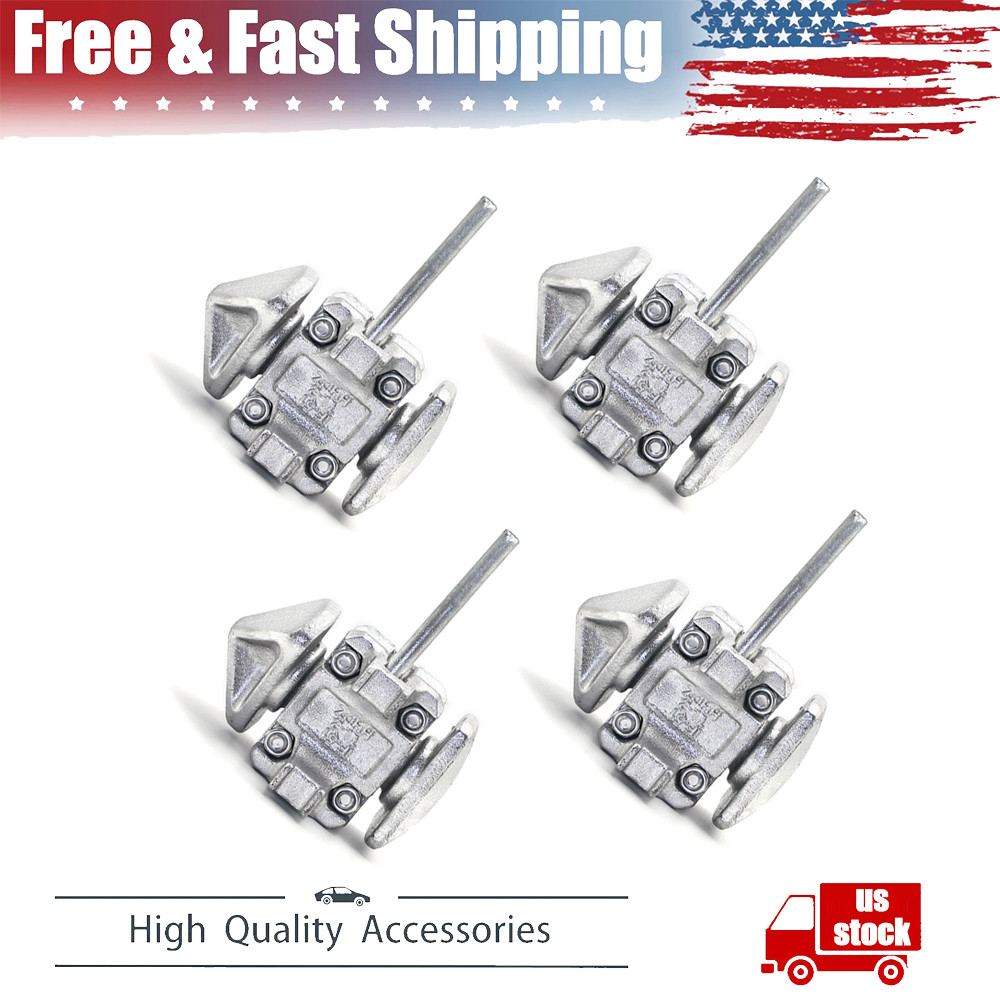 4 Pcs 20′ 40 Sea Rail Shipping Container Manual Twist Lock Handlocking Casting