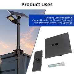 Shipping Container Corner Casting Mount Bracket For Camera Flood Light Flag Pole