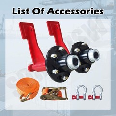 2Pack Shipping Container Wheels 6-Lug Wheels Kit, Shipping Container Accessories