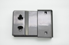 AOF Bolt On Cargo Container High Security Lock Box with hardware Shiny black