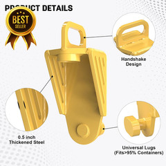 Shipping Container Jack Lug Heavy Duty Lifter U-Shape Handle Attachment