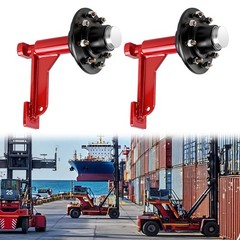 2Pack Shipping Container Wheels 8×6.5 Lug with Heavy Duty Ratchet Tie Down Shipp