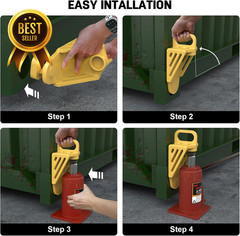 Shipping Container Jack Lug Heavy Duty Lifter U-Shape Handle Attachment