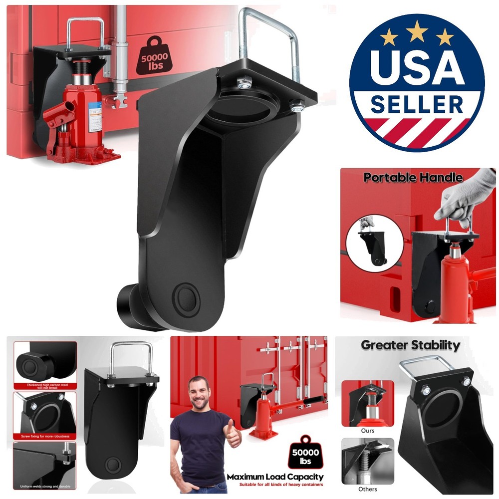3rd Gen Heavy Duty Shipping Container Jack Lug, 50K Lbs Capacity, Stable & Po…