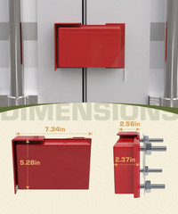 Shipping Container Lock Box Bolt on Heavy Duty Shipping Container Accessories wi