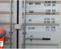 Weld-on Shipping Container Lock Box Heavy-Duty Security Box