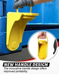 Professional Grade Hydraulic Jack Lug for Storage Container Stability – Yellow