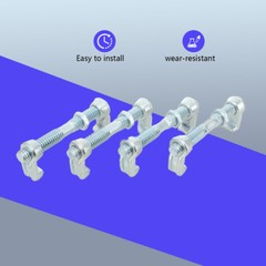 4pcs Shipping Container Bridge Fitting Clamp 280 mm Length Steel Clamp Kit