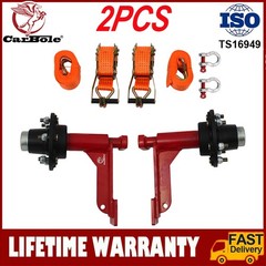 6×5.5 Lug Heavy Duty Shipping Container Axle Wheel 6-Lug Accessory 2Pack