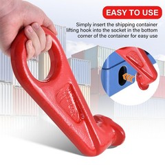 Sea Container Lifting Hook – (1) 45 Deg. Left and (1) Right Turn