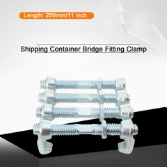 4 Pack Shipping Container Bridge Fitting Clamp 11 inch/280 mm Steel Screw Clamp