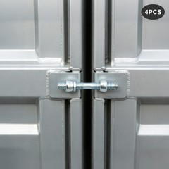 4 Pack 280mm Shipping Container Bridge Clamps, Galvanized Steel Screw Fittings