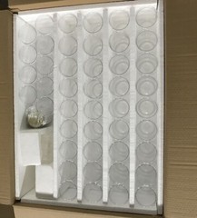 45Pcs 85×100mm Clear Plastic Jar Sugar Canister With Lids Sealed Candy Jar Tea