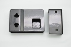 AOF Bolt On Cargo Container High Security Lock Box with hardware Shiny black