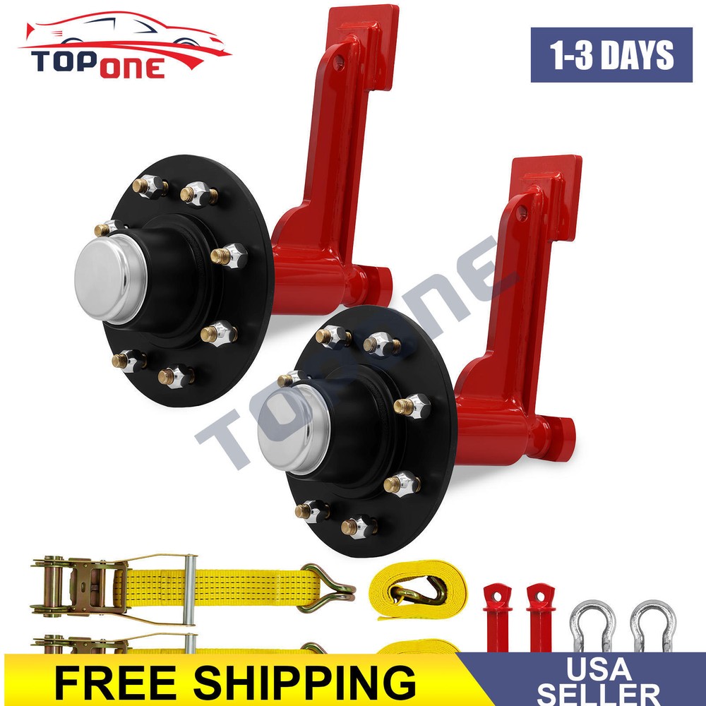 2 Pack Shipping Container Wheels 8-Lug Wheels Kit.