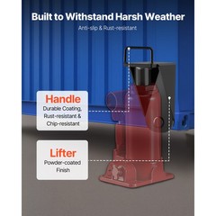 Uimoso 2-Pack Shipping Container Jack Lug with Handle for Leveling and Storage