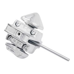 TL-1 Silver Rail Shipping Container Manual Twist Lock, Galvanized Steel Fastener