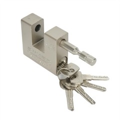 Bolt-On Shipping Container Lock Box Heavy Duty and Padlock Includes 5 Keys