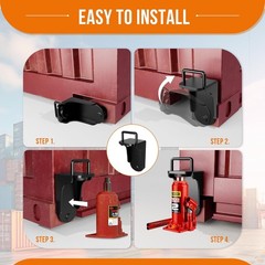 Durable Black Shipping Container Jack Lug, 75000 lbs Capacity, Easy Grip Handle