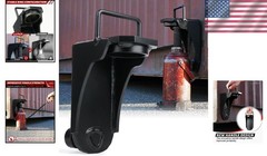 Portable Heavy-Duty Shipping Container Leveler with Safety Ring Design – Black