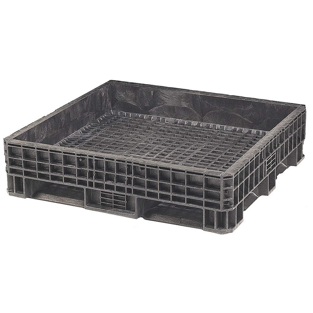 ORBIS HDRS4845-19 BLACK Bulk Container,Black,Solid,48 in 49H263