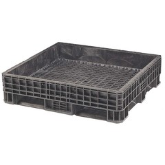 ORBIS HDRS4845-19 BLACK Bulk Container,Black,Solid,48 in 49H263