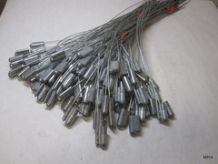 Lot of 130 CARGO SEALS (TANKER) 12-INCH CABLE LOCK SECURITY SEALS – ALL METAL