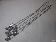 Lot of 130 CARGO SEALS (TANKER) 12-INCH CABLE LOCK SECURITY SEALS – ALL METAL