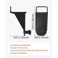 Uimoso 2-Pack Shipping Container Jack Lug with Handle for Leveling and Storage