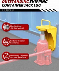 Professional Grade Hydraulic Jack Lug for Storage Container Stability – Yellow