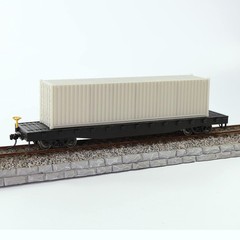 Evemodel C8740JJ 9pcs HO Scale 1:87 Shipping Container Blank Uncolored Cargo Box