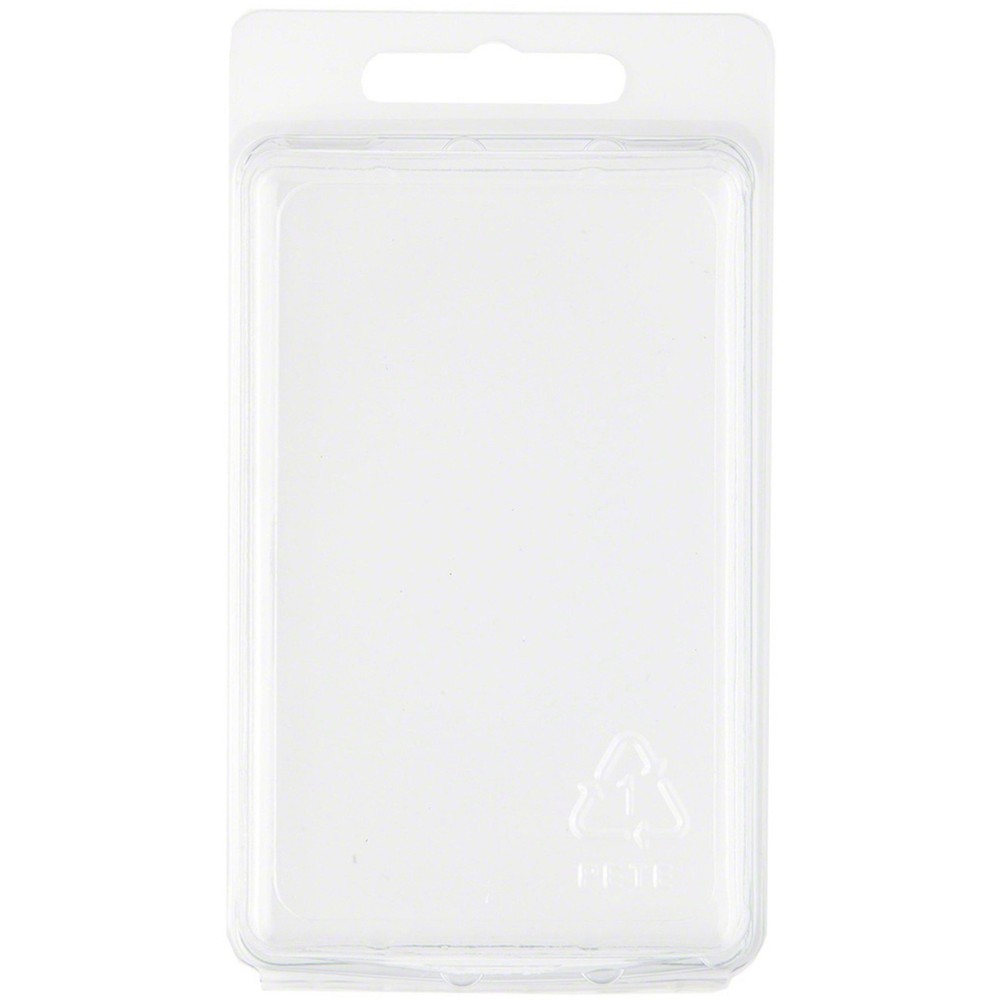 Collecting Warehouse Clear Plastic Clamshell Container, 3.69″H x 2.38″W x 1.25″D