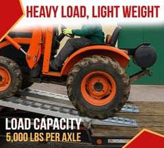 72″x14″x2.5″ Heavy Duty Aluminum Trailer Loading Ramps 5000 lbs Capacity (Pair)