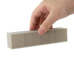 Evemodel C8740JJ 9pcs HO Scale 1:87 Shipping Container Blank Uncolored Cargo Box