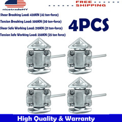 4 Pcs 20′ 40 Sea Rail Shipping Container Manual Twist Lock Casting Handlocking