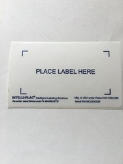 Intelli-Plac Label Placard Holders White 5” X 7” 100/Roll Bins/Containers
