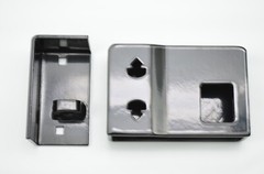 AOF Bolt On Cargo Container High Security Lock Box with hardware Shiny black