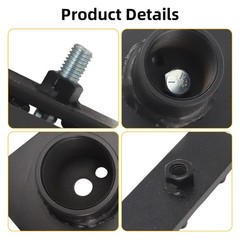 Heavy Duty Shipping Container Mount Bracket Camera Light Flag Pole 1-1/2″ NPT