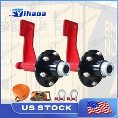 2Pack Shipping Container Wheels 6-Lug Wheels Kit, Shipping Container Accessories