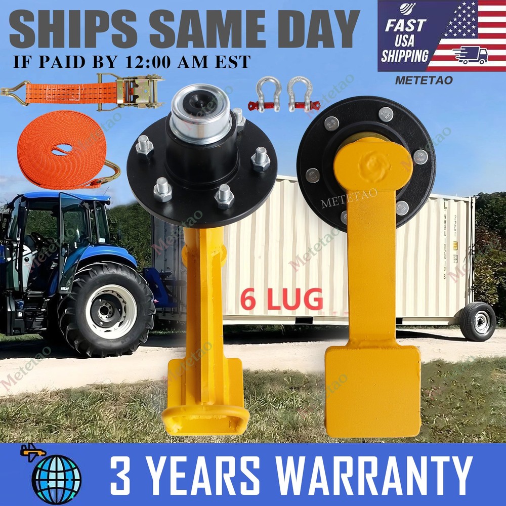 Superior Shipping Container Wheels 6×5.5 Lug Container spindle mobile kit