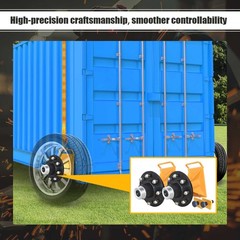 2Pack Shipping Container Wheels 8-Lug Wheels Kit,Shipping Container Accessories