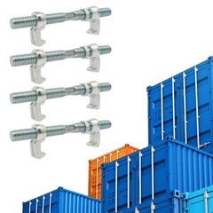 4 Pcs Fixed Clamps,Heavy Duty Shipping Container Bridge Fitting Clamps (45#Steel
