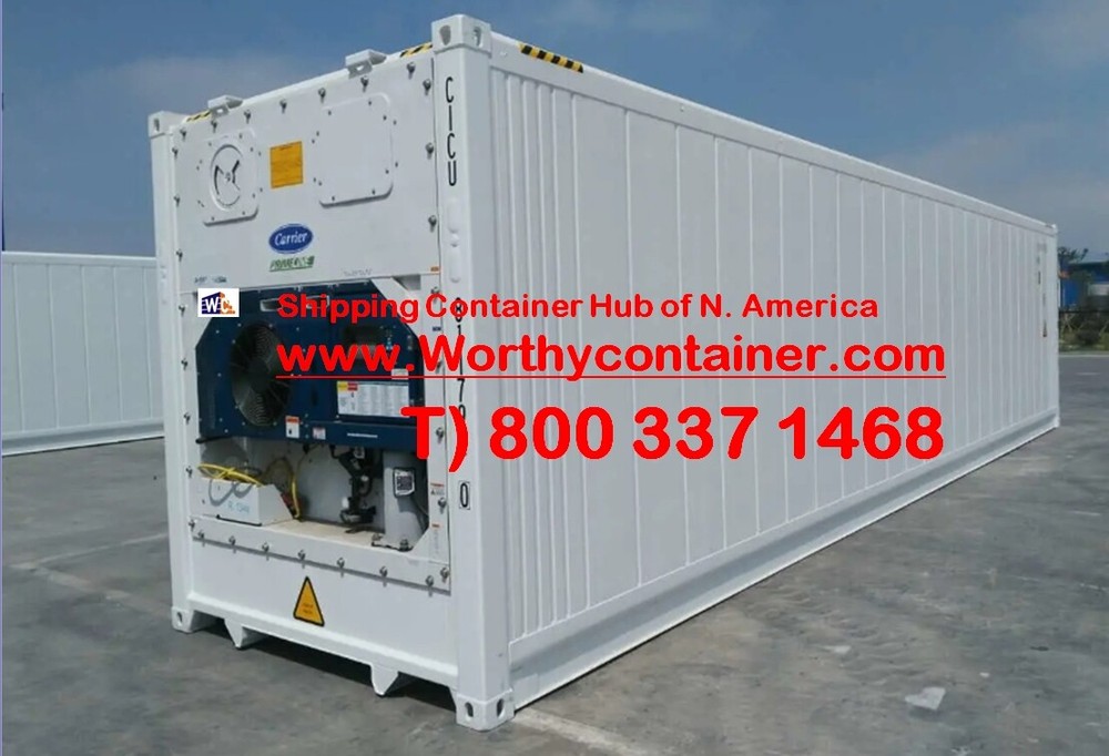 40ft High Cube Reefer Shipping Container | New, One-Trip | Minneapolis, MN