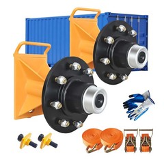 2Pack Shipping Container Wheels 8-Lug Wheels Kit,Shipping Container Accessories
