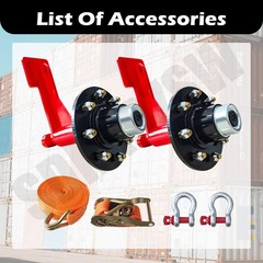 2Pack Shipping Container Wheels 8-Lug Wheels Kit,Shipping Container Accessories