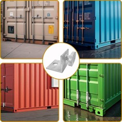 Shipping Container Anchors 4 Pack Hot Dipped Galvanized Steel Side Twist Lock