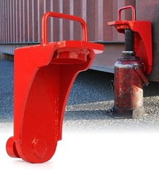 Heavy-Duty 50,000 lbs Shipping Container Jack Lug with U-Shaped Handle – Red
