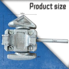 20′ 40 Sea Rail Shipping Container Manual Twist Lock Casting Left Handlocking