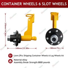 Superior Shipping Container Wheels 6×5.5 Lug Container spindle mobile kit